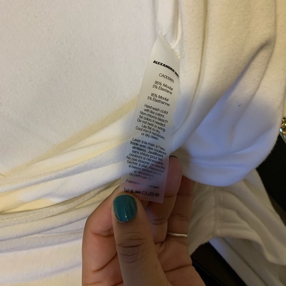 Alexander Wang T White Crop Top - Picture 7 of 7
